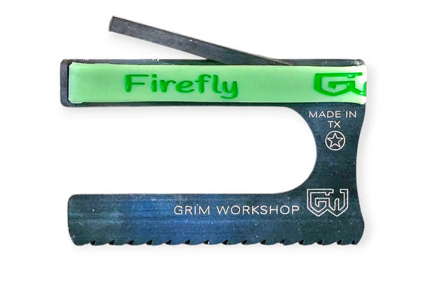 Grim Workshop Firefly Saw Survival Card Ferro Rod 1095HC Steel Saw Blade USA
