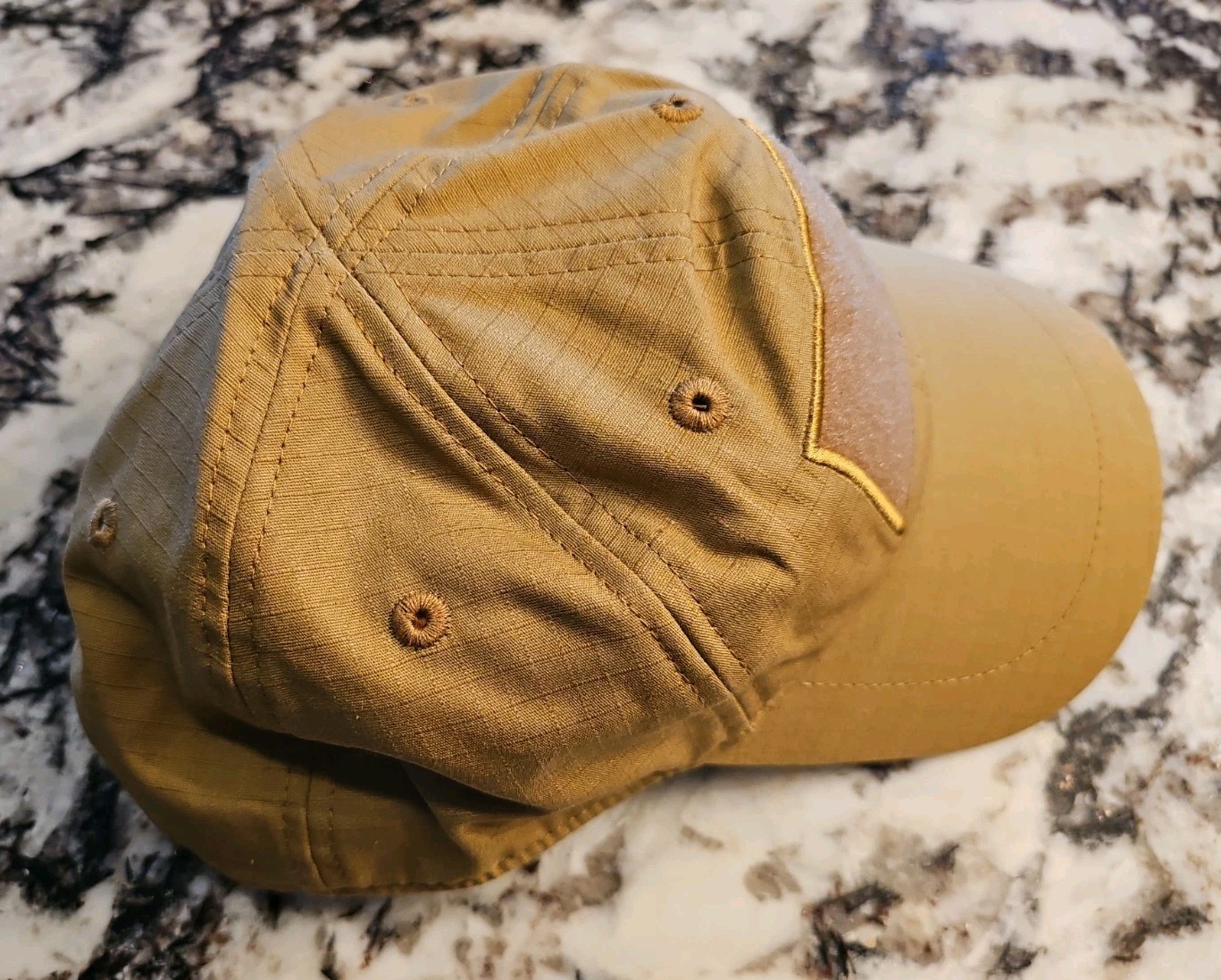 Wazoo Patch Cache Cap – 6 Secret Pocket Hat (Coyote Brown) Updated Version