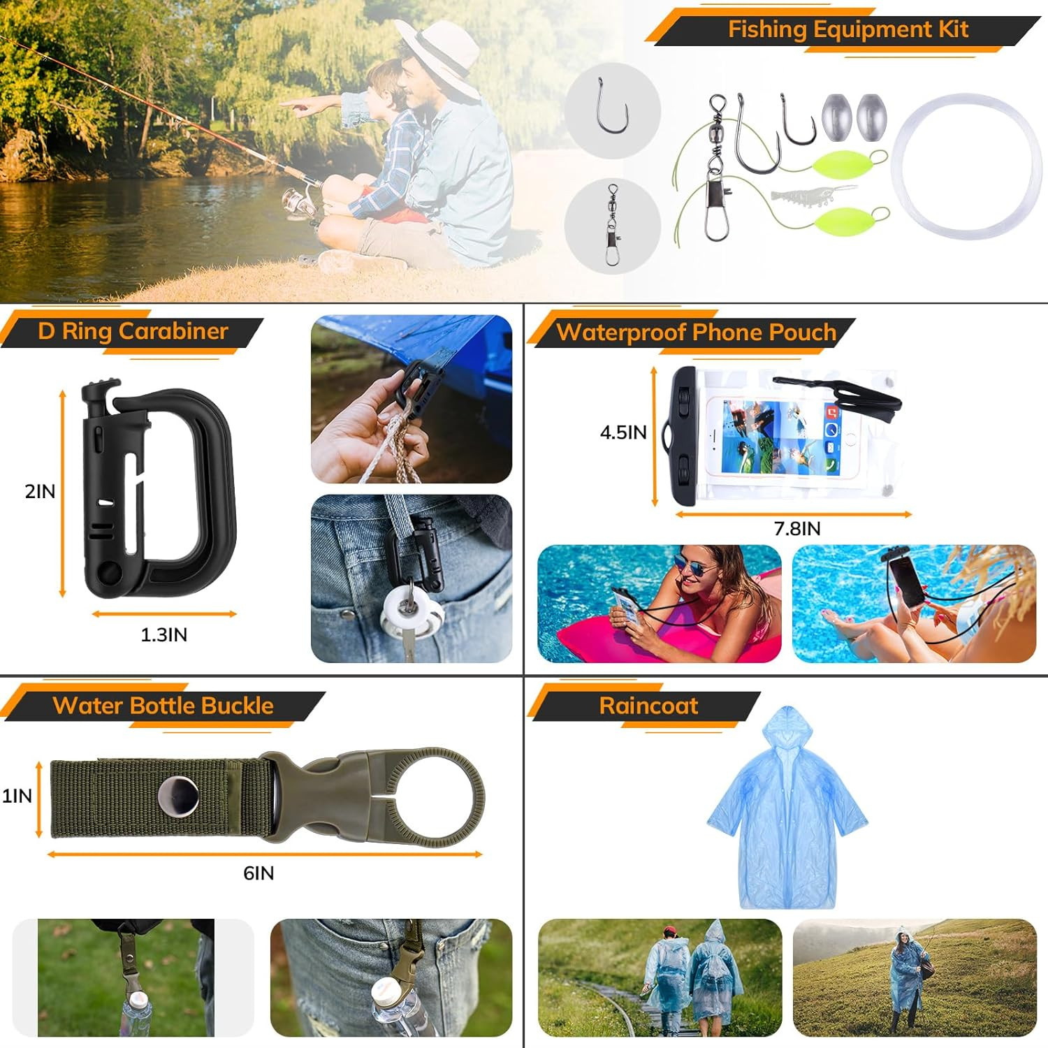 250-Piece Tactical Survival Kit with First Aid and Emergency Gear