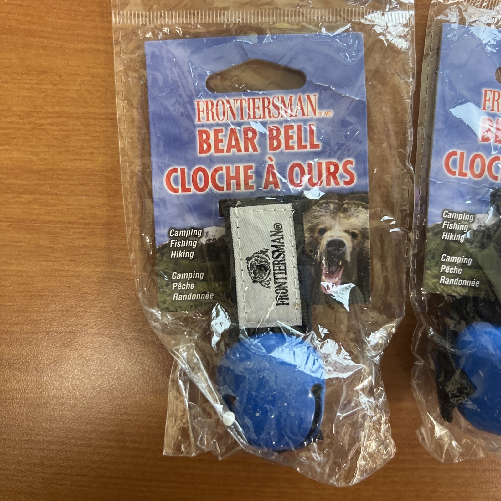 Lol of 3 Frontiersman Bear Repellent Bell With Magnetic Silencer Blue.