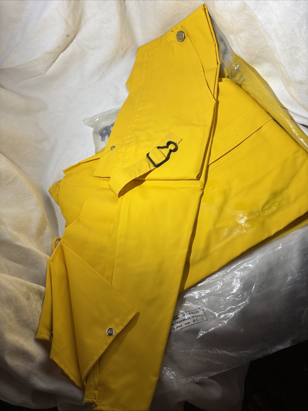 New Vintage Campmaster Waterproof Rainsuit PVC Mens Med Coastal Fish/Bike Rain