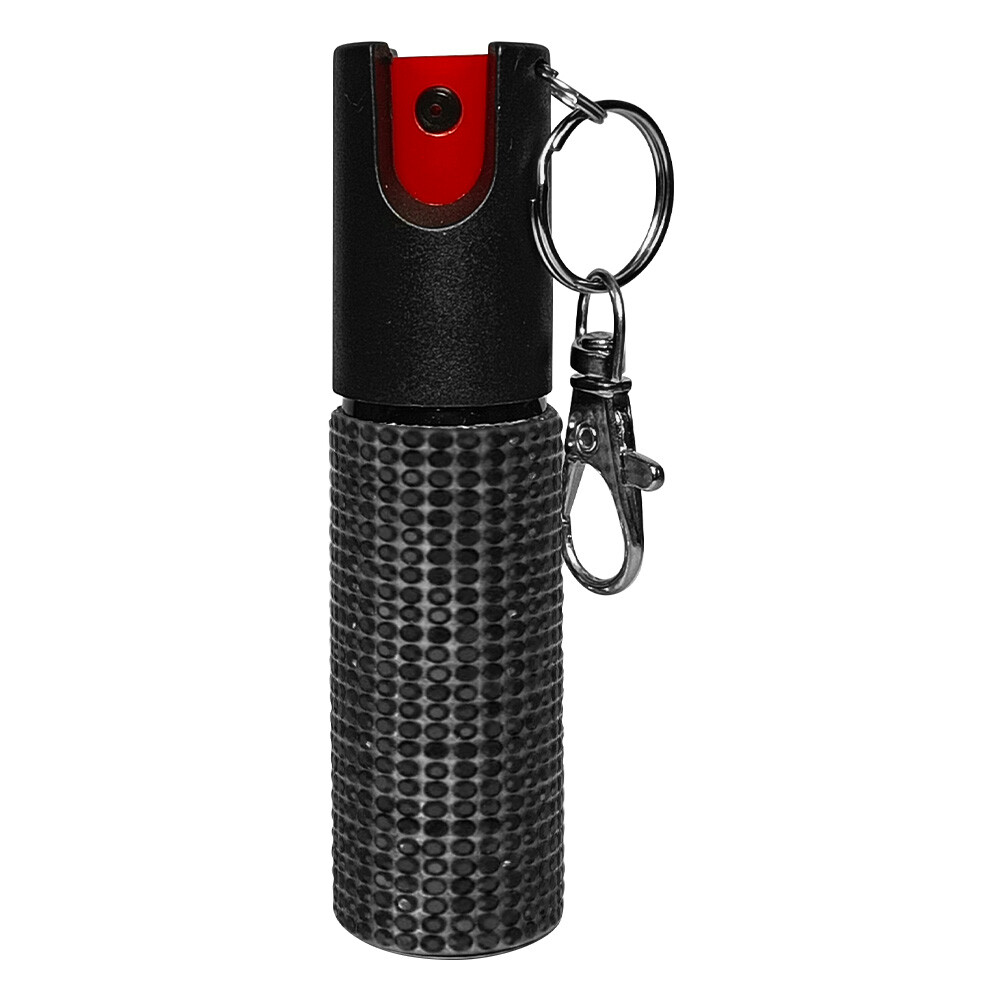 Pepper Spray Self Defense, 16ft, Rhinestone Design Pepper Spray Keychain