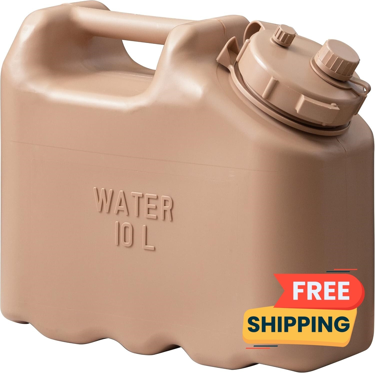 Contenedor de agua militar libre de BPA, fácil de abrir y cerrar, color arena US