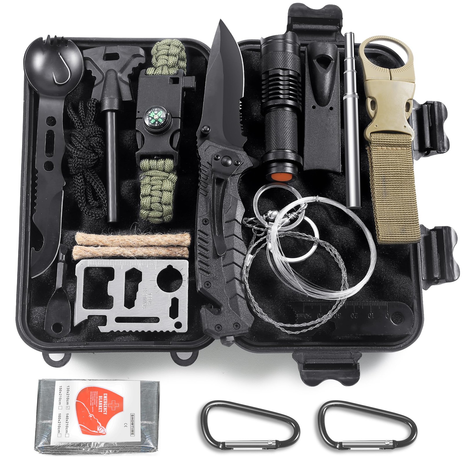 13 in 1 Survival Kit Multi-Purpose SurvivalKit, First Aid Kit for Outdoor Sports, Ca…