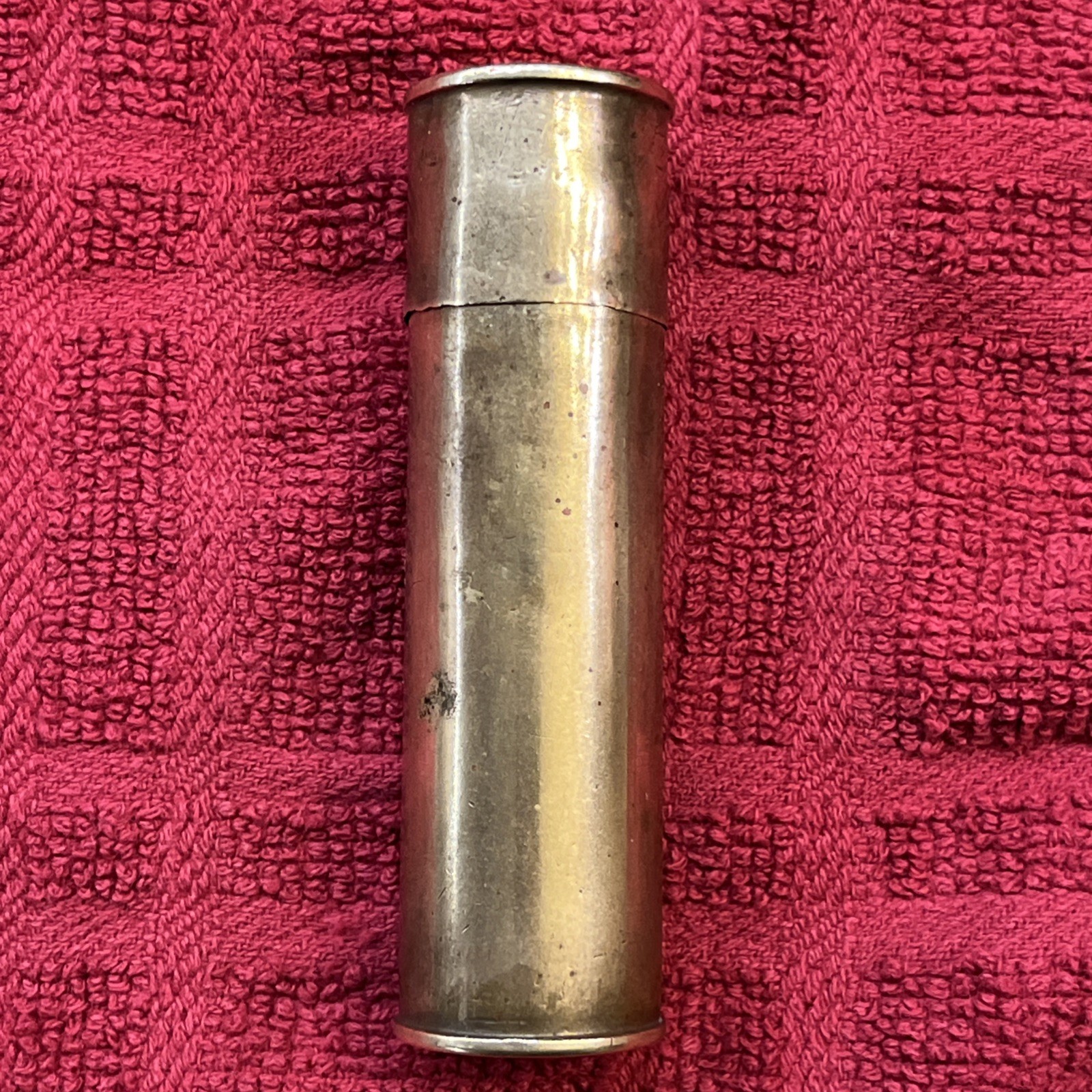 Rare Sears Roebuck 12 gauge Match Stick Holder Hunting Hiking Camping (745)