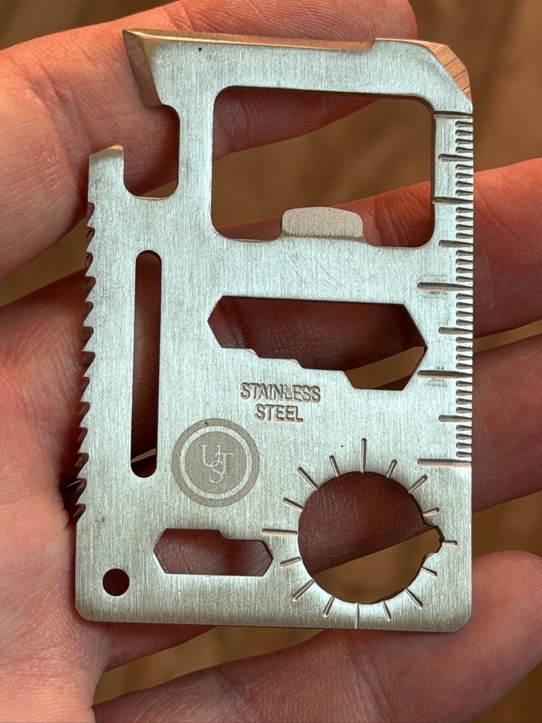 UST Pocket Sized Survival Credit Card Size Tool – Multi-Tool – 11 Tools