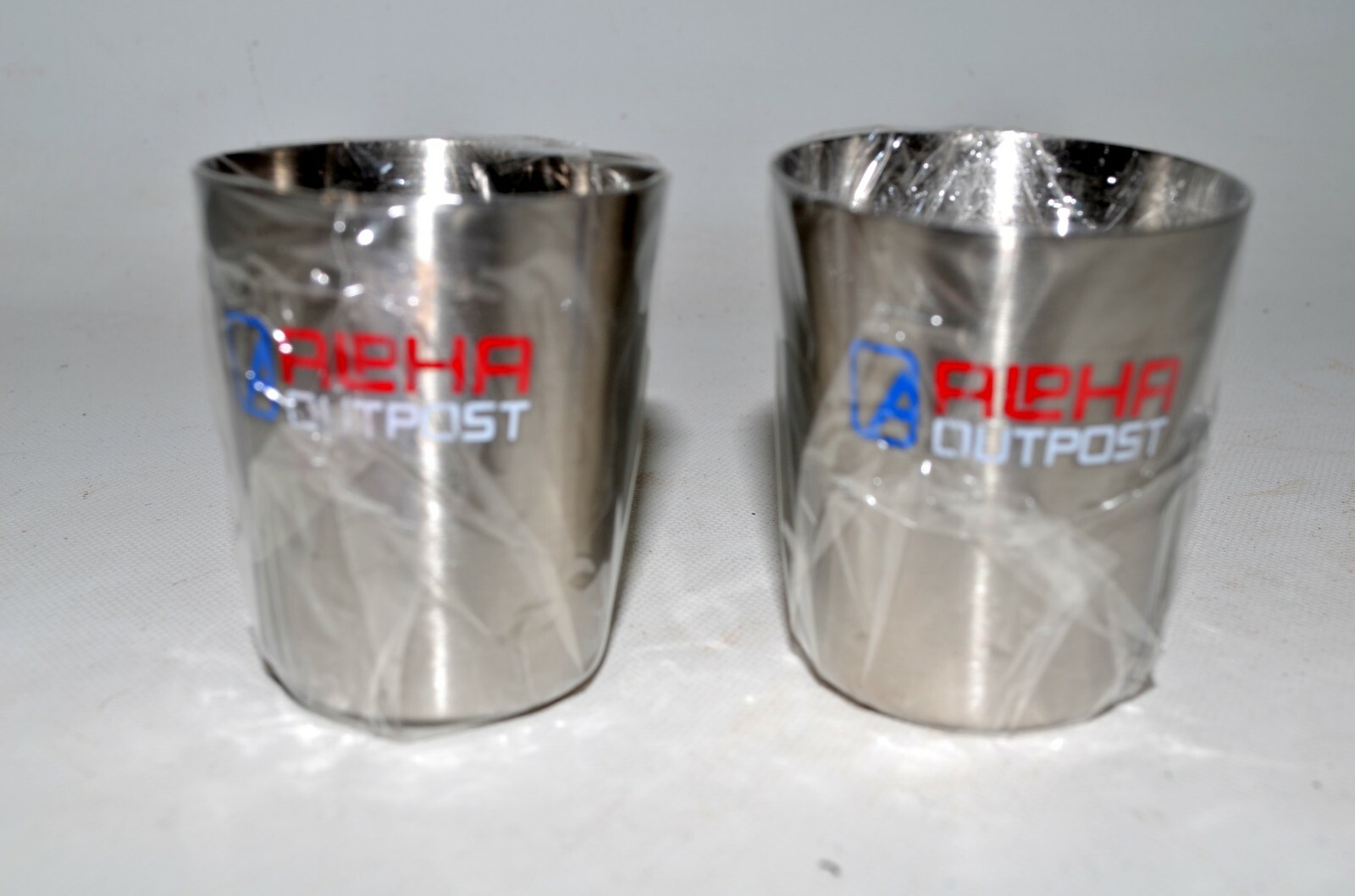 Patriotic Swag Alpha Outpost Flag Bandana Patches 2 Metal Shot Glasses Lot of 3