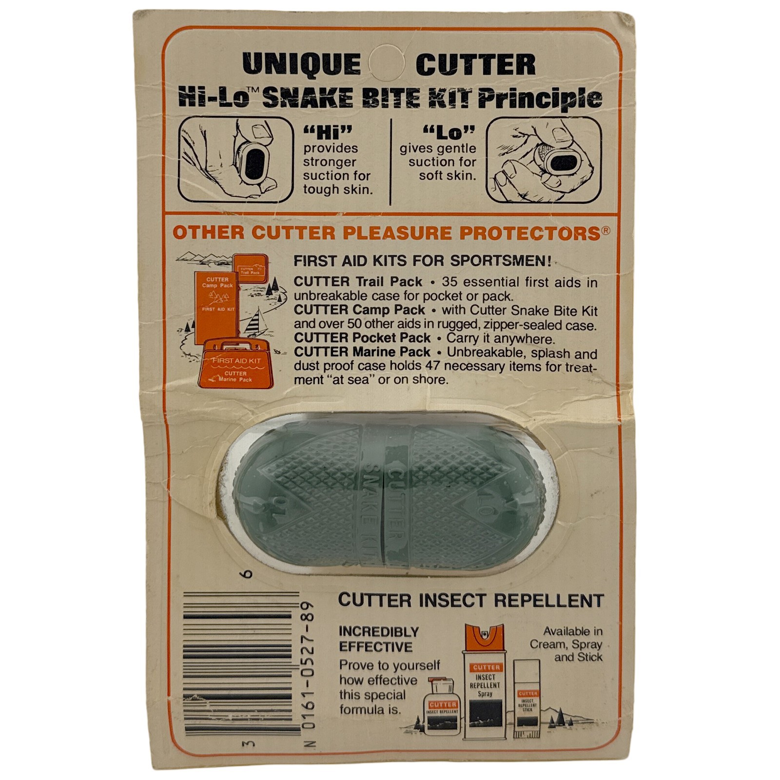 Vintage CUTTER HI LO Snake Bite Kit New Old Stock In Sealed Package Boy Scouts