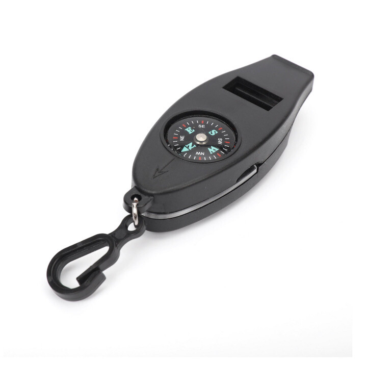 Ozark Trail 4-Function Whistle-thermometer, Magnifier, Compass, Whistle- New