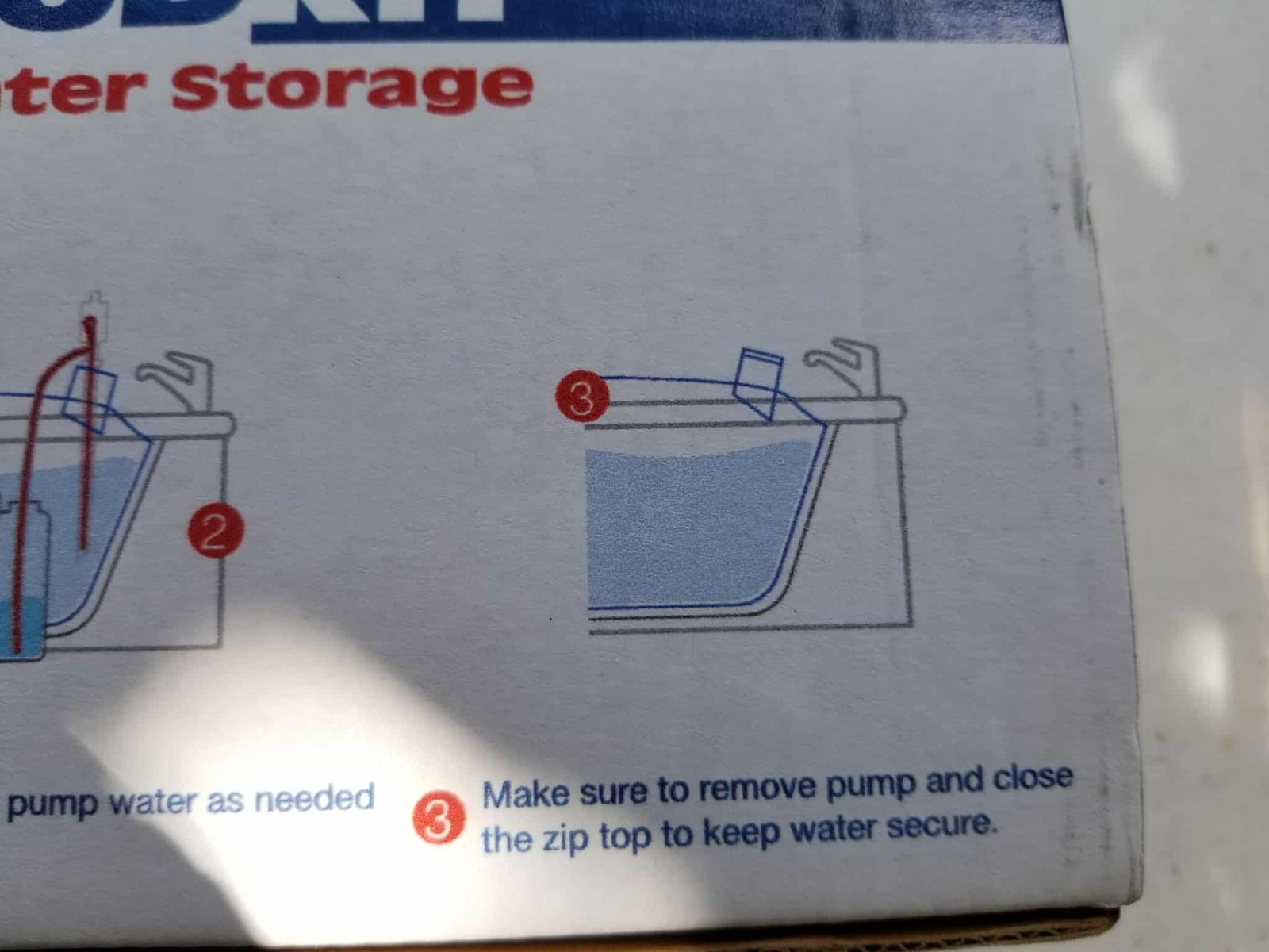 AquaPod Kit 65 gal Emergency Water Storage Drinking Water Container Home Bathtub