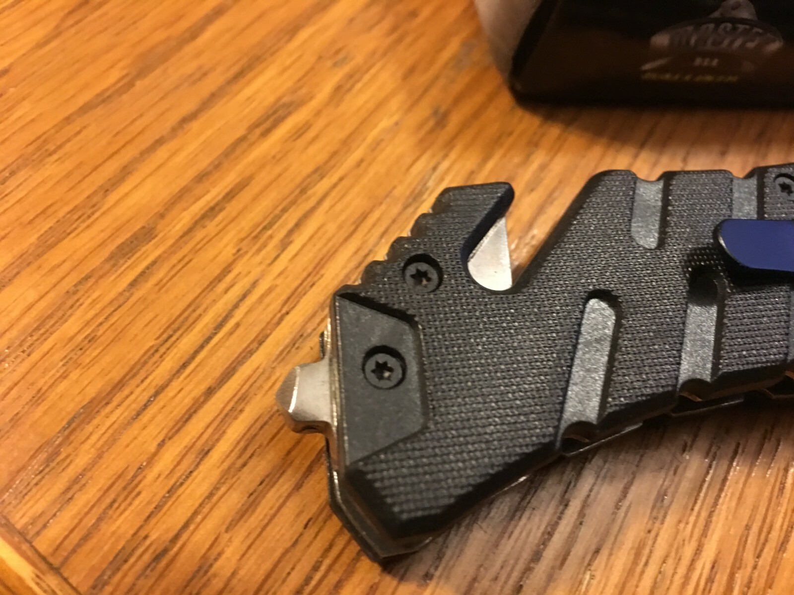 Master USA Black Hunting Tactical Rescue Pocket Knife & 2 Mini -Bowie Knives