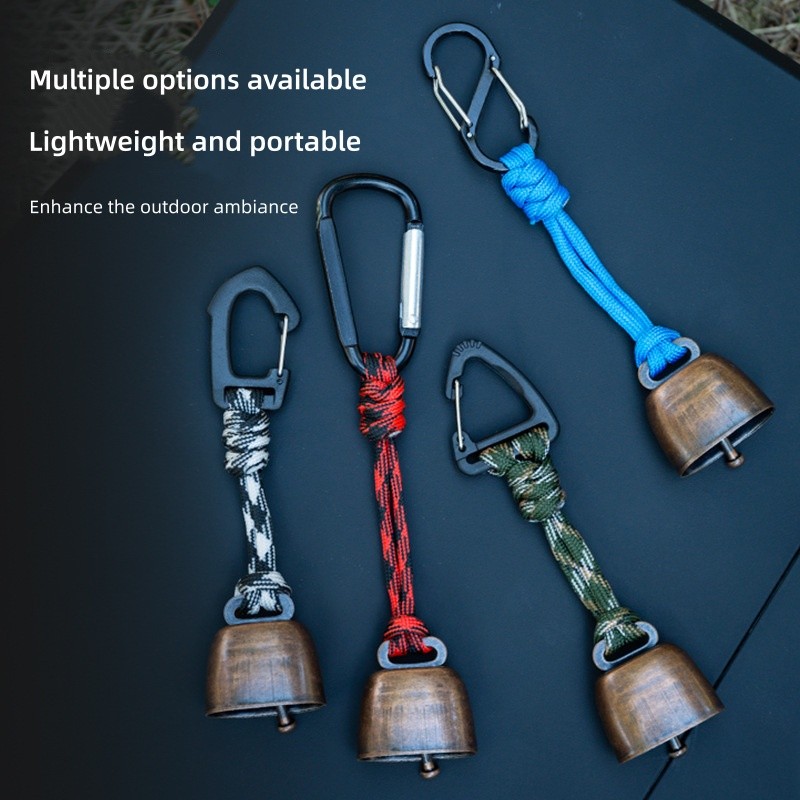 Super Loud Outdoor Iron Cowbell Perfect for Camping & Hiking
