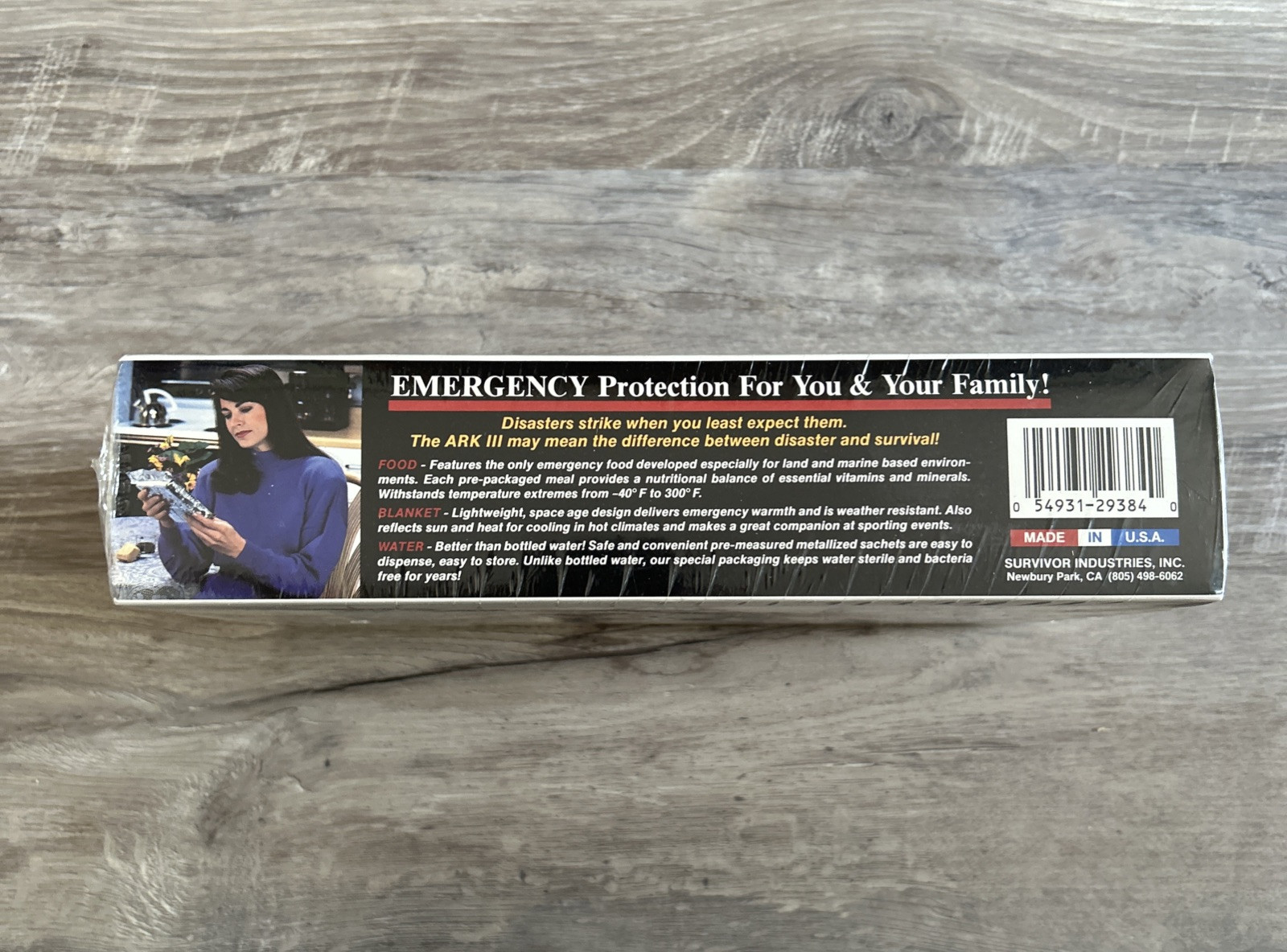 The Ark III Food Water Survival Kit 3 Day New Factory Sealed**Made in the USA!
