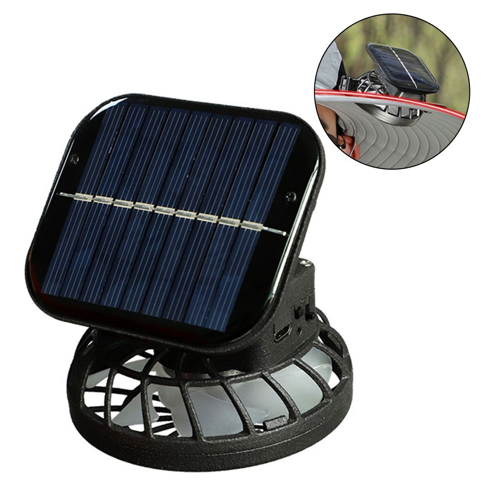 Solar Charging For Hat Fan With Adjustable Speed Perfect For Warm Days