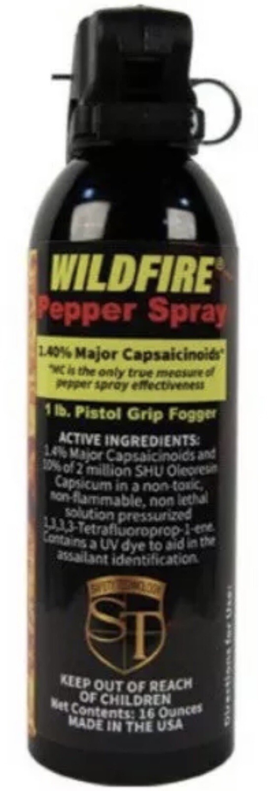 HOTTEST WildFire 1.4 MC 1 LB Pepper Spray Pistol Grip Fogger Self Home Defense