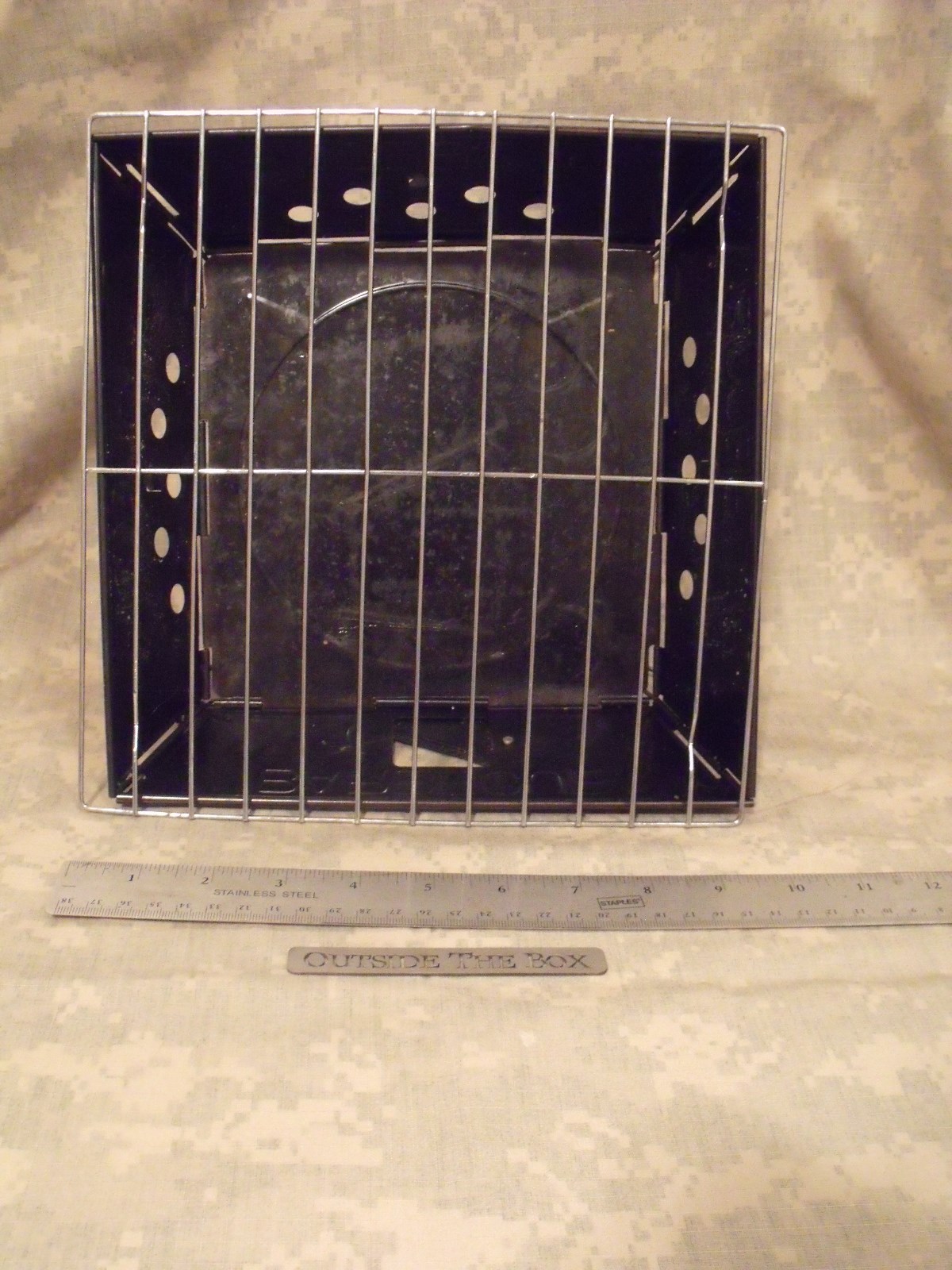 Emergency/Survival: Portable Folding Grill, Lightweight & Flat Fold Design!