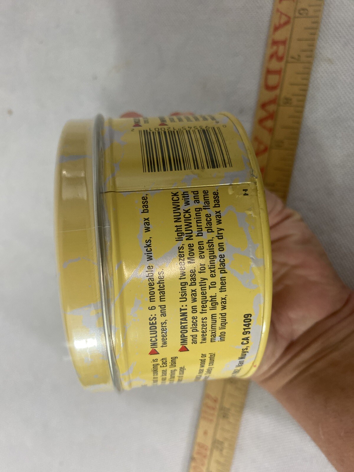 Nuwick 120 Hour Emergency Candle Moveable Wicks Reusable Light Heat Cook – 14 oz