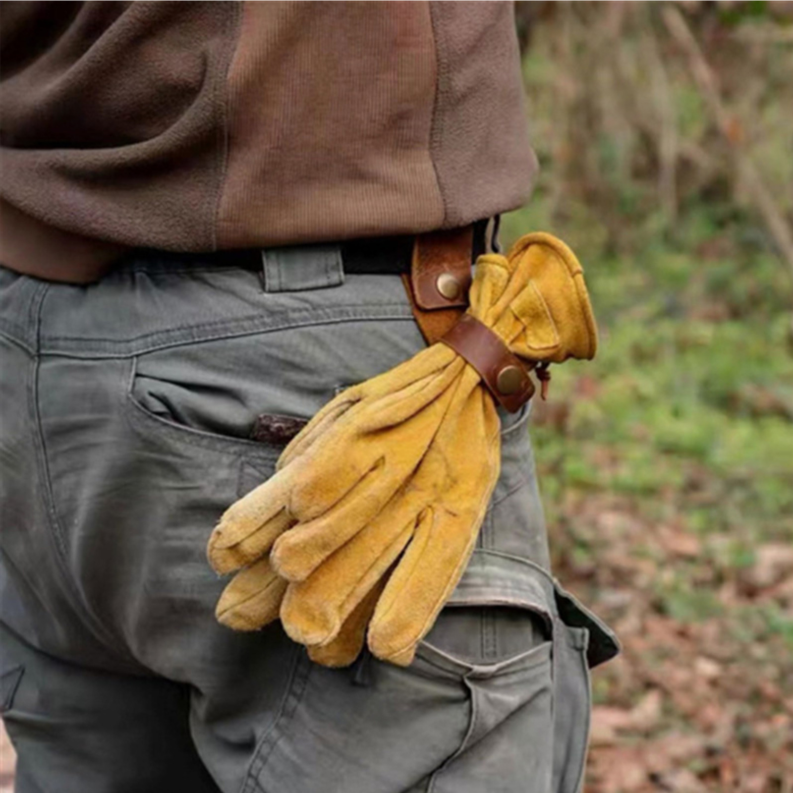 Leather Glove Holder Belt Glove Holder for Hiking Outdoor