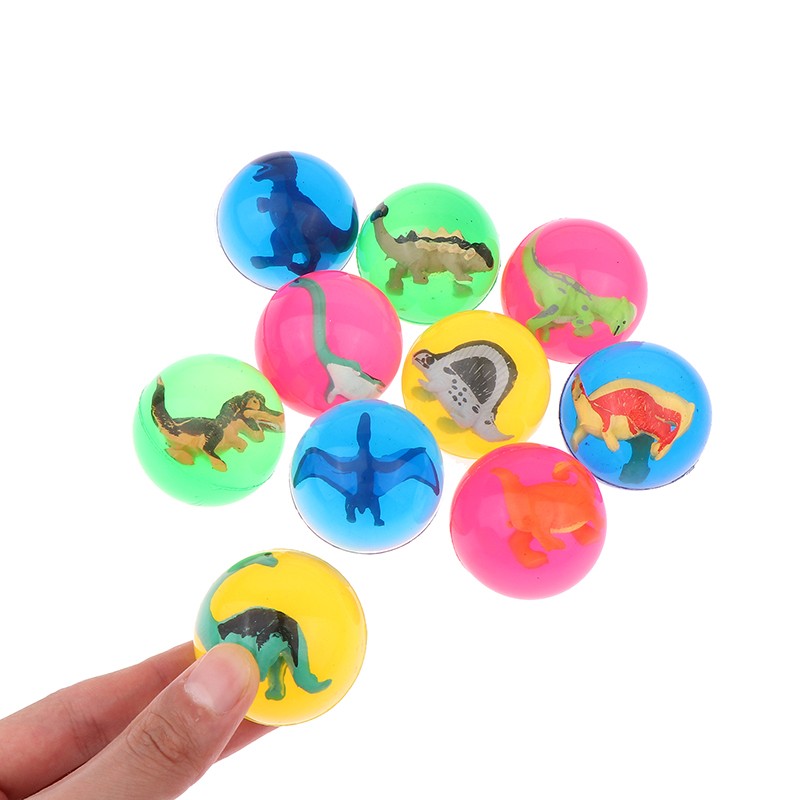 5Pcs Bouncy Ball Toys With Inside Mini Dolls Diameter Kid Birthday Party Favors