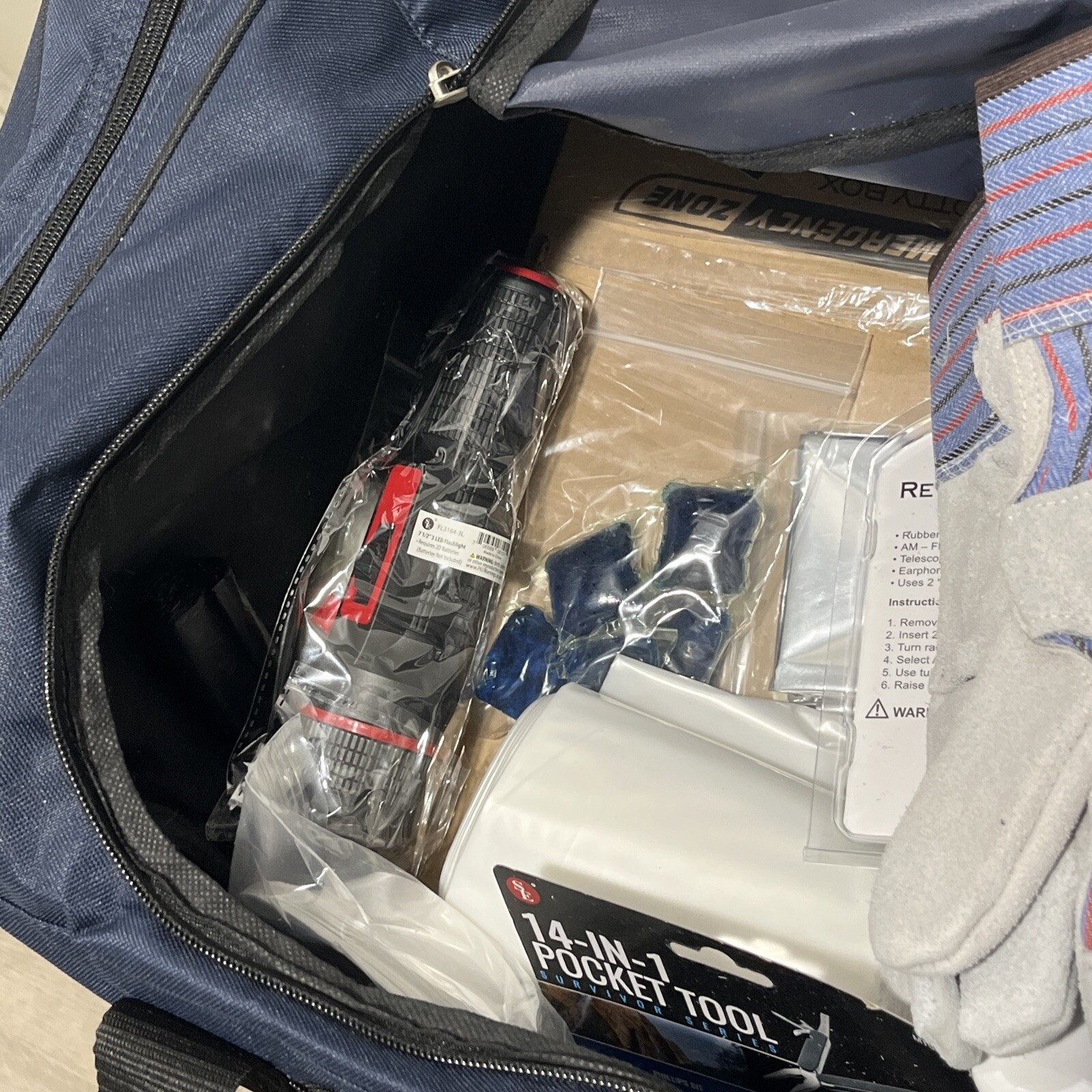 LIFESECURE Survival Kit: 97 Components, Duffel Bag, 10 People Served 31XR15