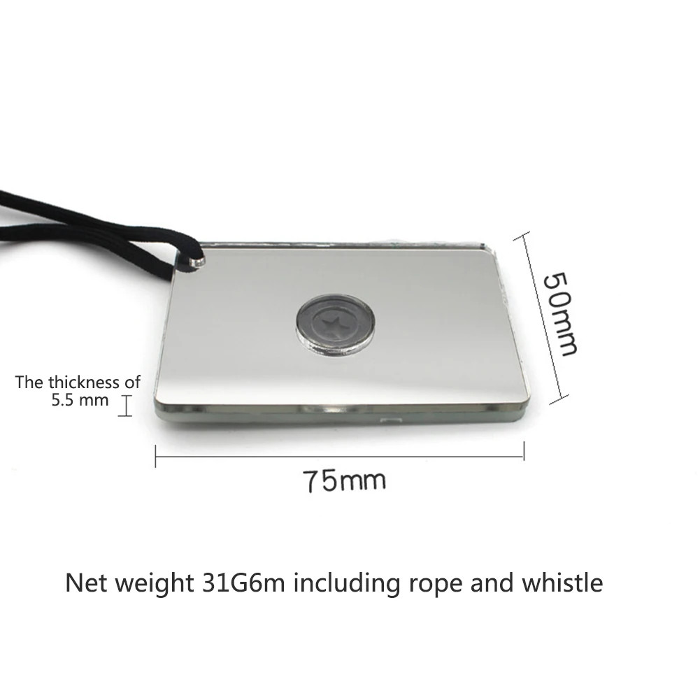 Survival Signal Mirror Emergency Rescue Outdoor Marine Kayak Mirror Reflection S