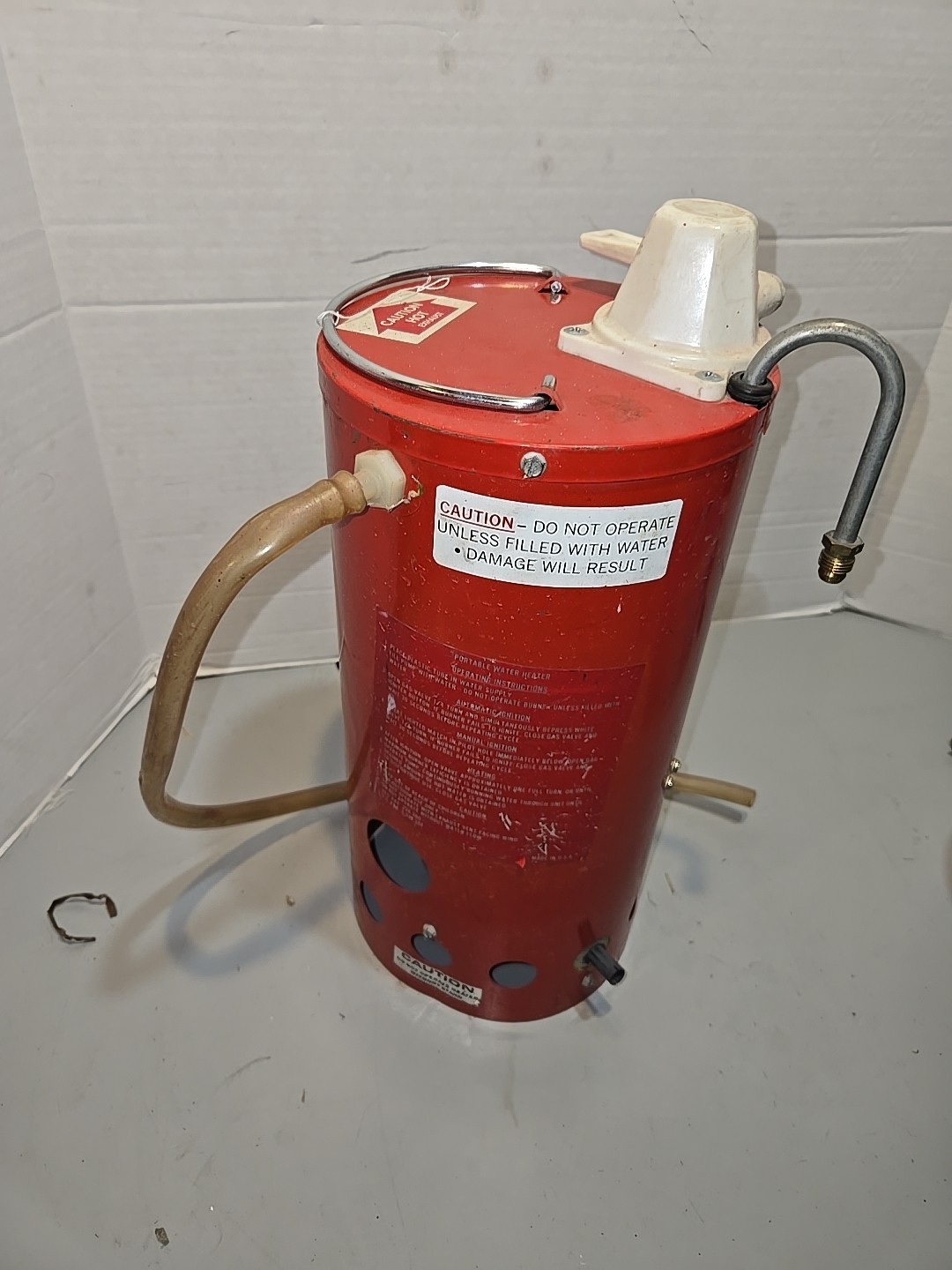 Hot n’ Quick / Little Sizzler Vintage Portable Propane Camping Water Heater