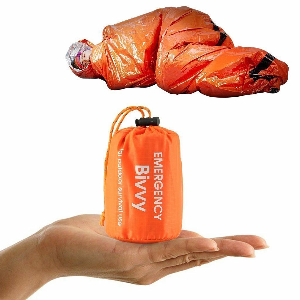 5 Pack Emergency Sleeping Bag Thermal Blanket Waterproof Outdoor Survival Tent