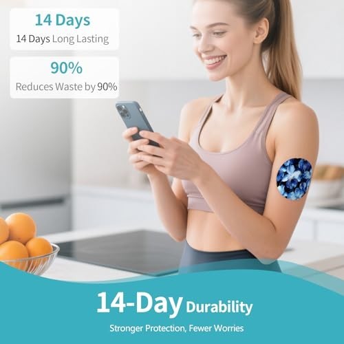 Waterproof Adhesive Patches for Libre 3 – Sensor Covers, Easy-Peel, Full Coverag