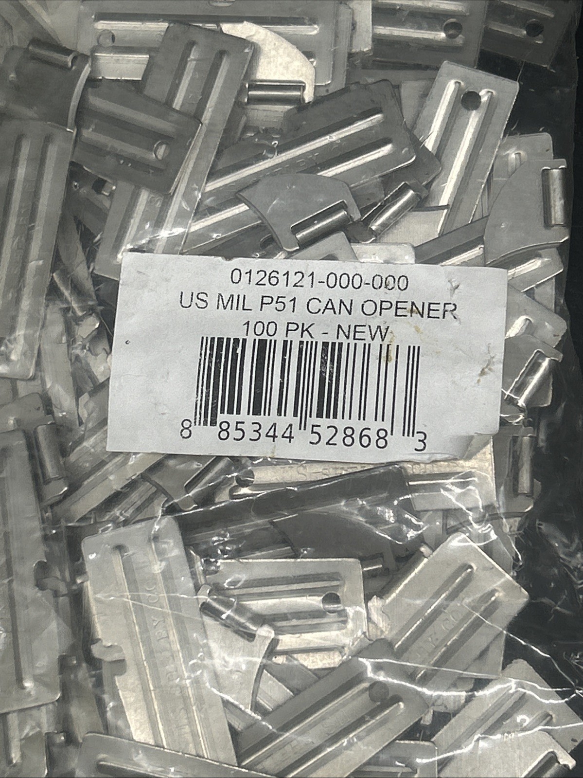100x P-51 Can Opener Genuine Military Army Mess Kit Scout Survival Shelby Co USA