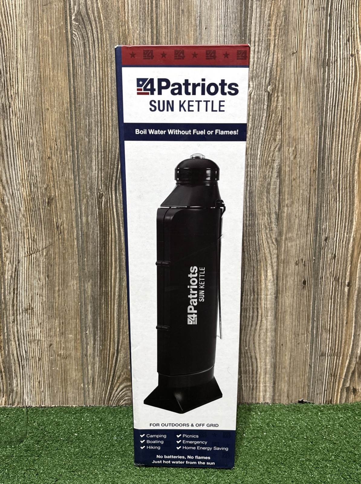 4Patriots Sun Kettle Rocket Solar Thermos Cooker Water Heater Survival Kit NEW