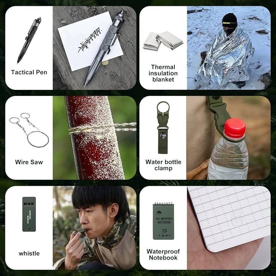 Survival Advent Calendar, 24 Multipurpose Survival Tools Adventure Kit New