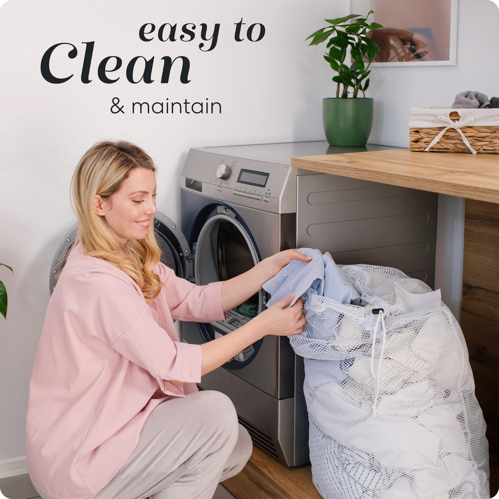 Handy Laundry Mesh Bag, Extra Large 24″ x 36″ – x 36″, White