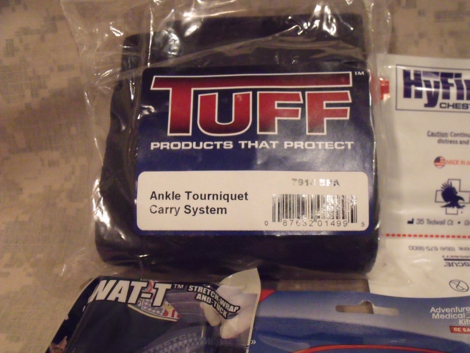 Ankle Holster First Aid Kit, Trauma (ITAK) – Fully Stocked! TQ, Gauze, Q-Clot +