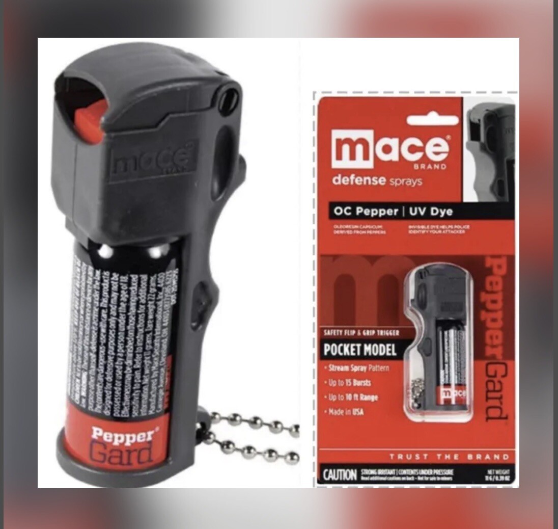 MACE 10% Keychain Pepper Spray POCKET POLICE Self Defense Women Safety SECURITY
