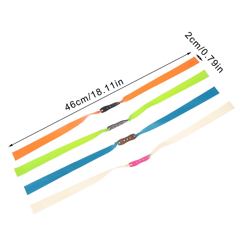 5Pcs 0.5/0.65/0.8/1.0MM Catapult Slingshot Hunting Powerful Flat Rubber Bands