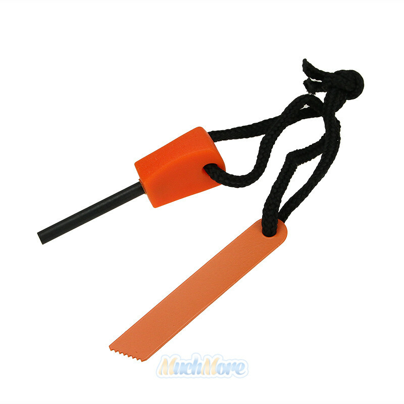 20x Fire Starter Flint Steel Striker Survival Kit Ferro Rod Camping Outdoor Tool