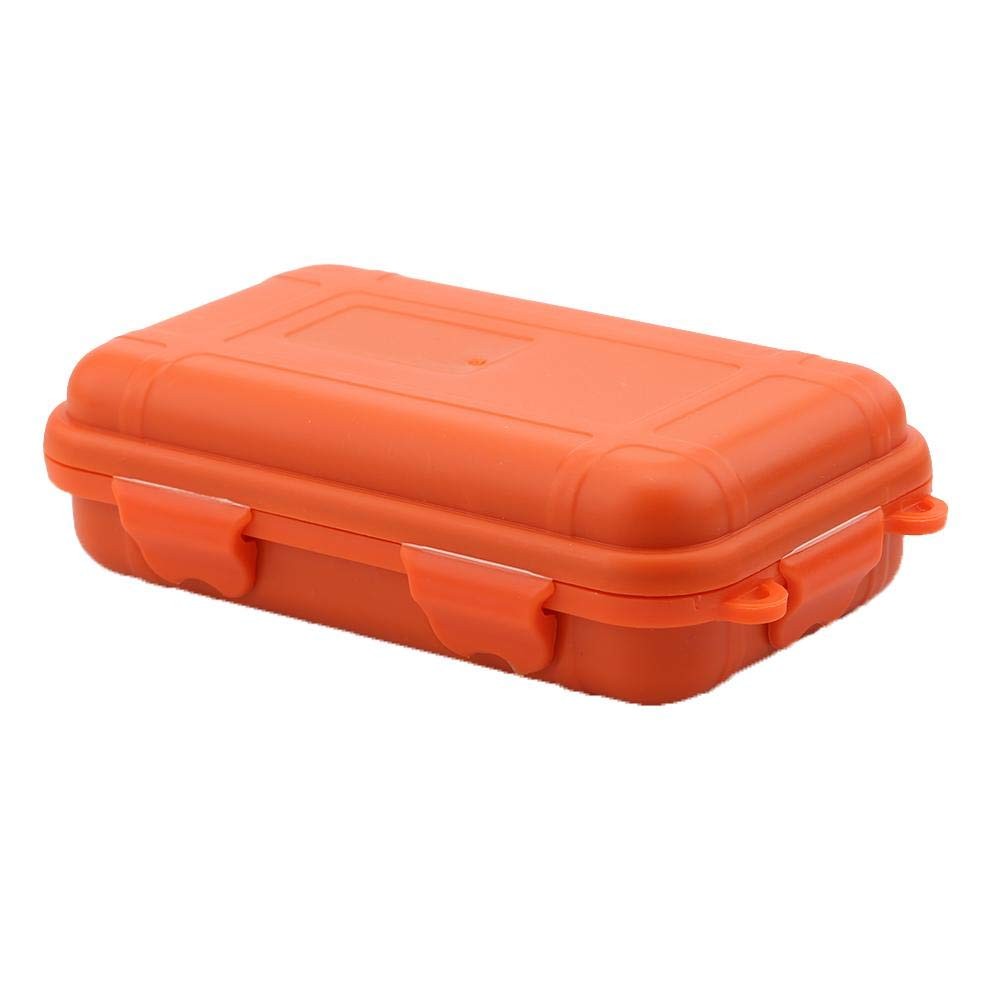 FILFEEL Outdoor Plastic Shockproof Box Airtight Survival Case S, Orange