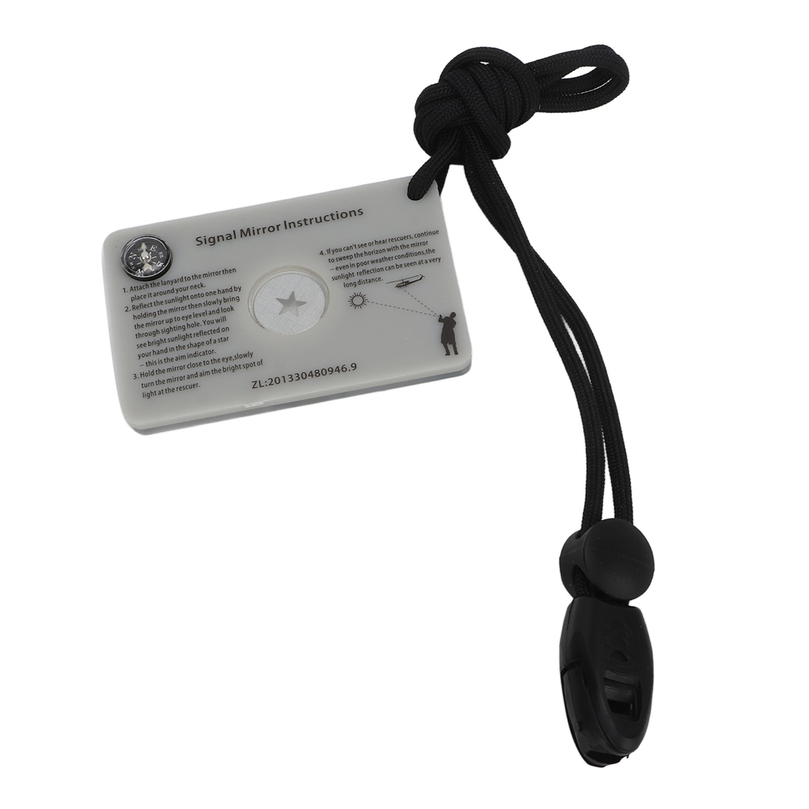 Survival Emergency Signal Mirror With Lanyard Reflector Glass Mirror Forˇ