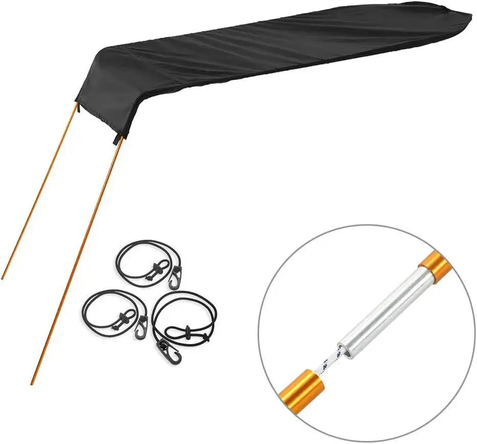 Kayak Sun Shade Awning Tent Inflatable Boat Canopy Sunscreen Rain Protectordetac