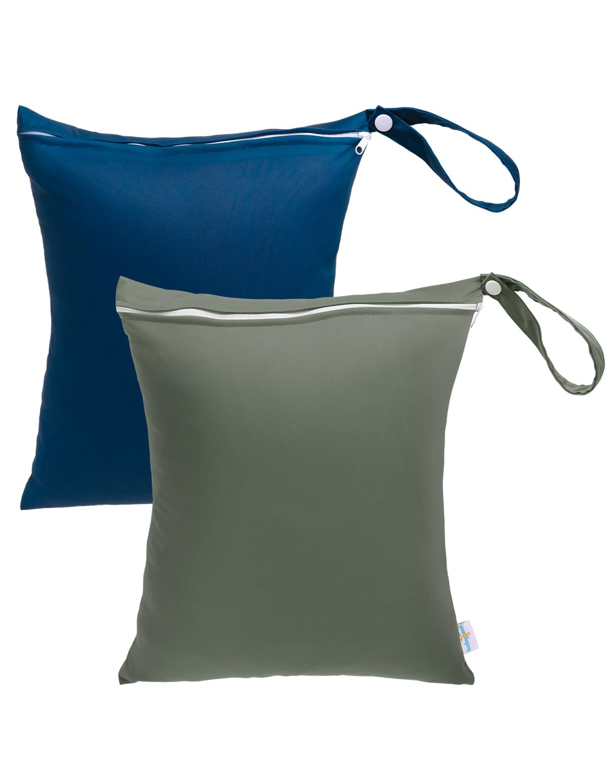 babygoal Travel Laundry Bags 2 Pack, Ideal for olive green and lake blue