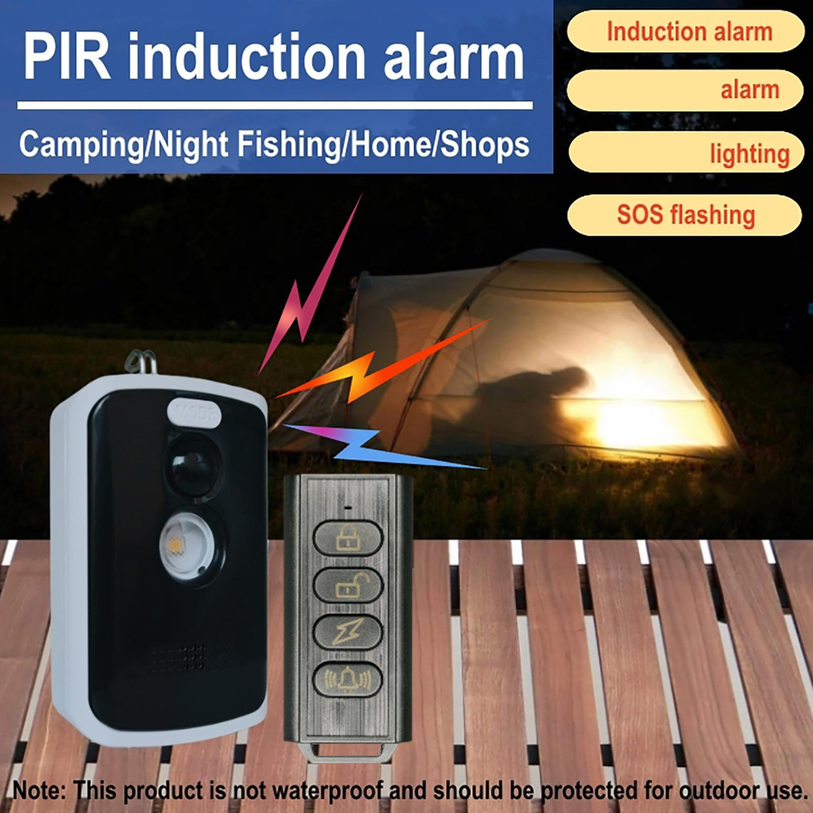 Perimeter Trip Alarm Anti-Theft Outdoor Camping Alarm Wildlife Warning Device