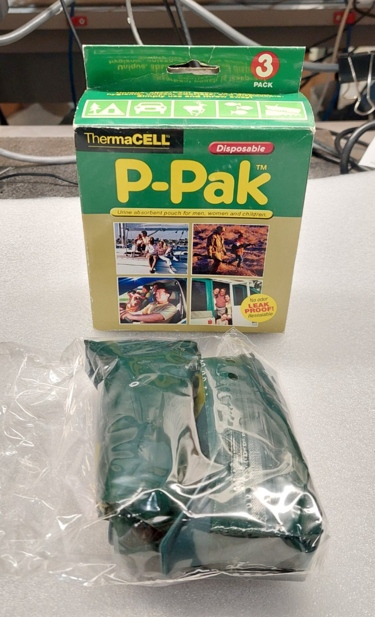 ThermaCell Disposable P-Pak 2 Pack Urine Absorbent Pouch Camping Boating Fishing