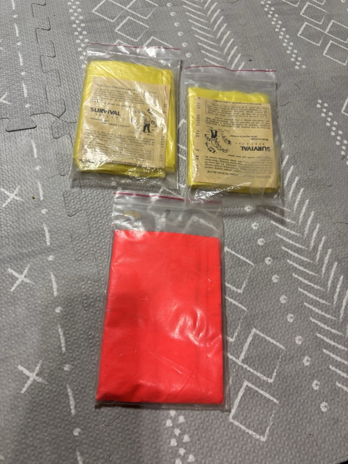 Vintage REI Storm Shelter Instant Pocket Tent 2 Pack