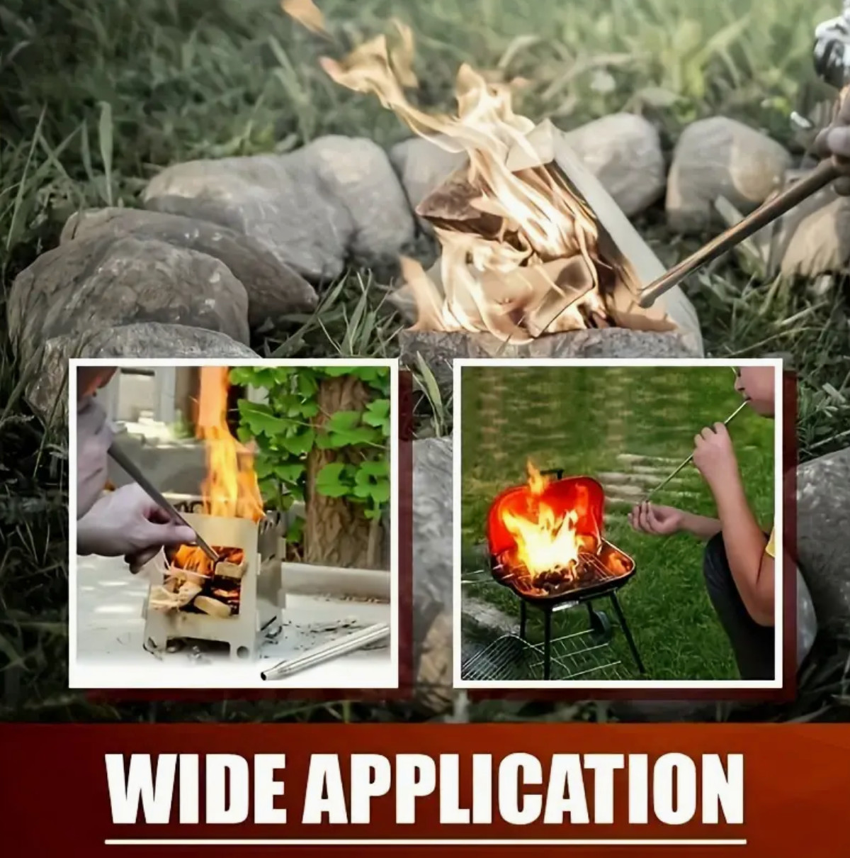 19″ Telescopic Compact Fire Starter – Ideal for Camping & Outdoors – US Seller