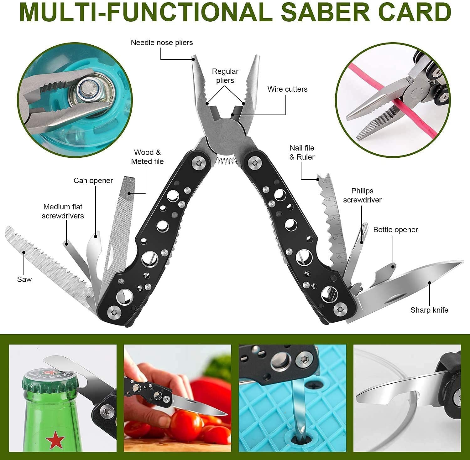 Survival Kit 32 in 1, Gifts for Men Dad Husband Teenage Boy, Survival Gear an…