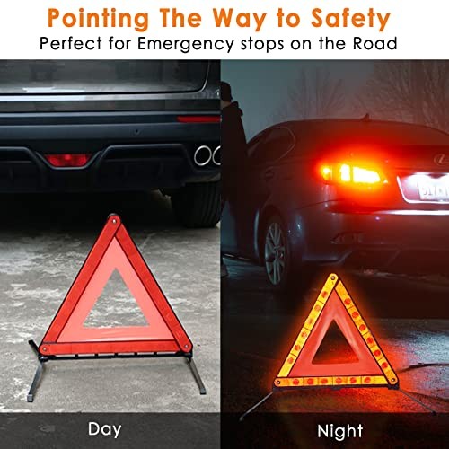 Foldable Safety Triangles – Foldable Reflective Triangles for Emergency Kits