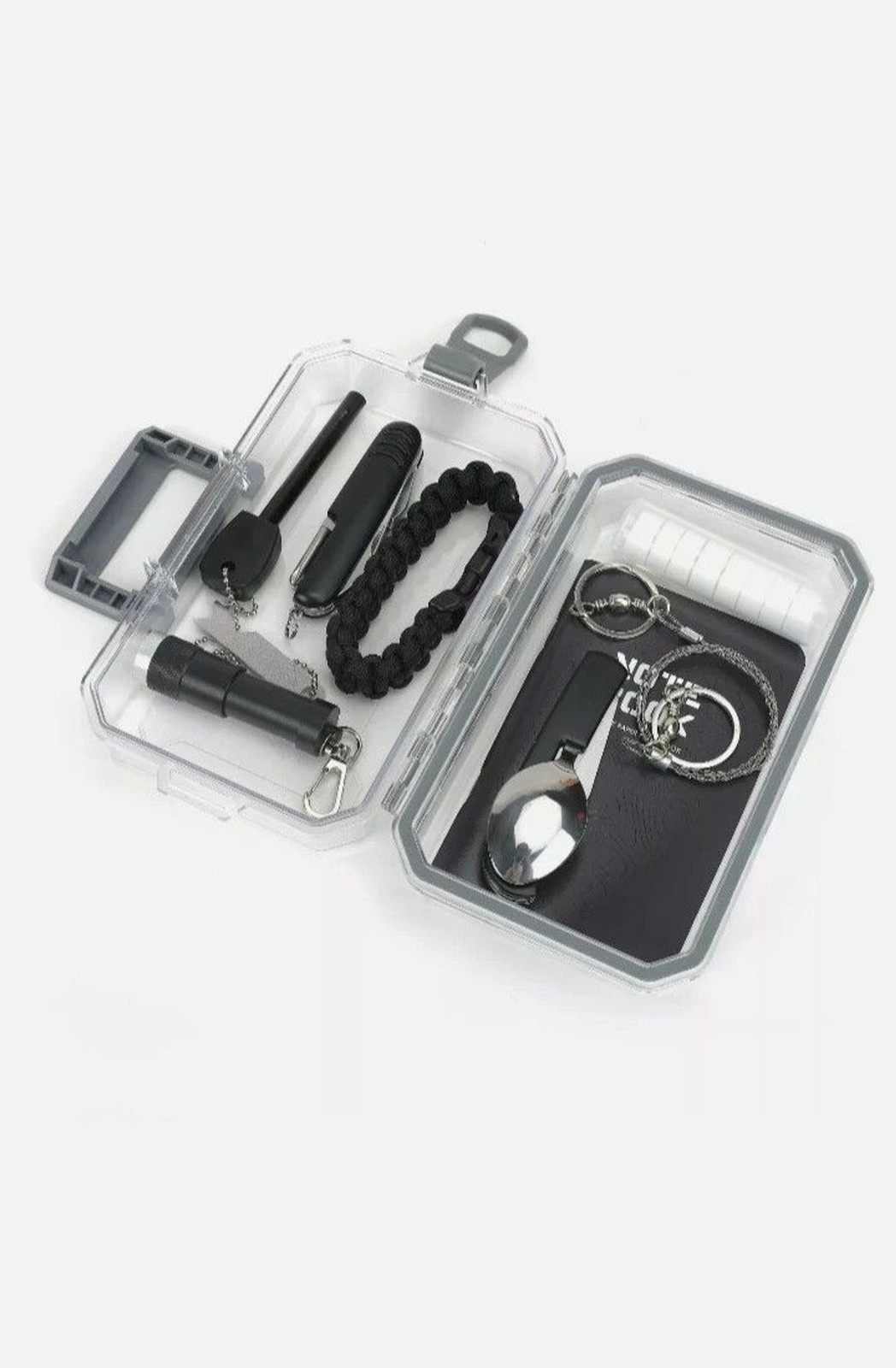 Ozark Trail 16-pc Survival Kit Case Camping Hiking Emergency Multitool Gift NEW