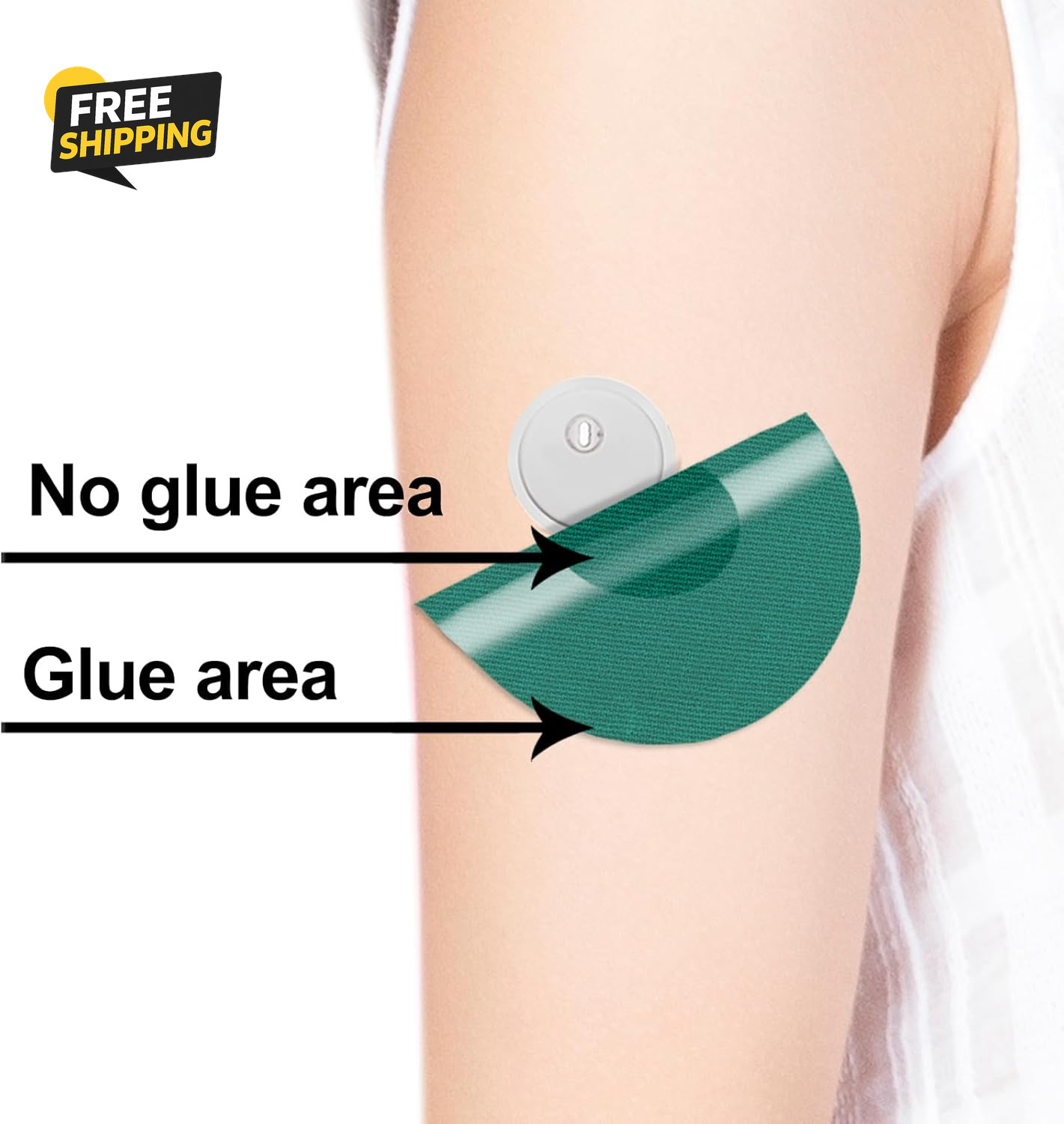 Waterproof Libre 3 Sensor Covers, 20Pack Freestyle Adhesive Patches for Libre 3