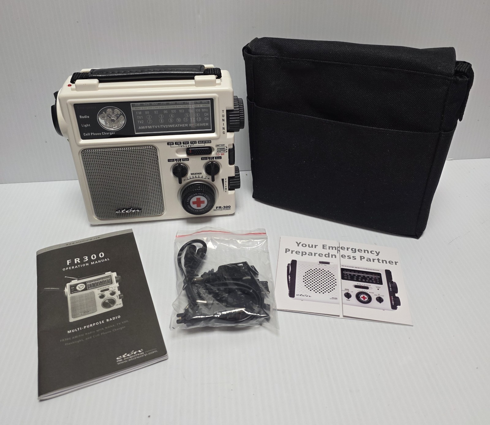 FR300 Eton American Red Cross Emergency Radio W/ Hand Crank – NEW