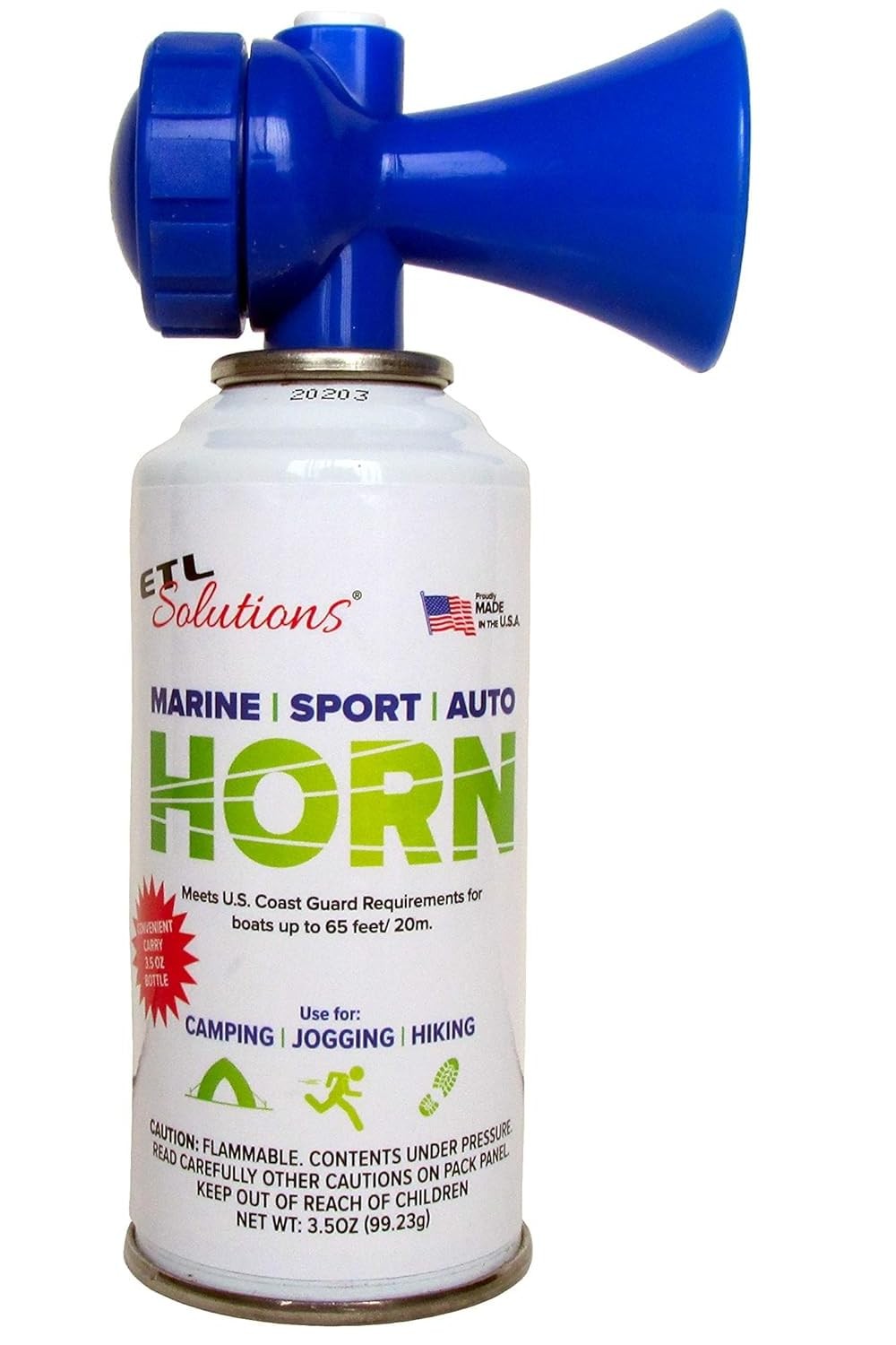 3.5oz Air Horn, Very Loud! Ideal for Marine and Boating, Hiking, Camping, Spo…